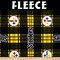 Licensed NFL Pittsburgh Steelers Plaid Fleece 6395-D Fabric by the Yard